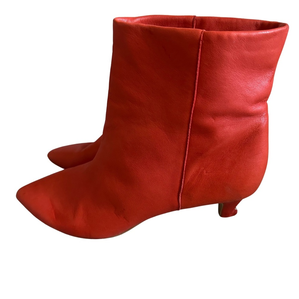 Sz 10 Dolce Vita Bold Orange/Red Ankle Booties